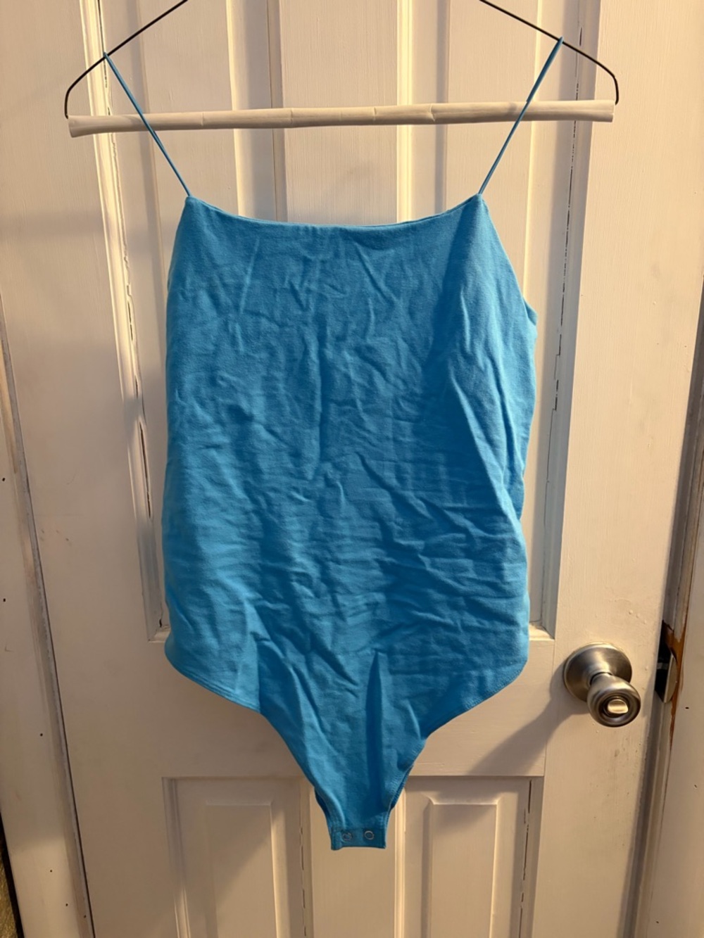 wild fable  Blue Scoop Neck Bodysuit